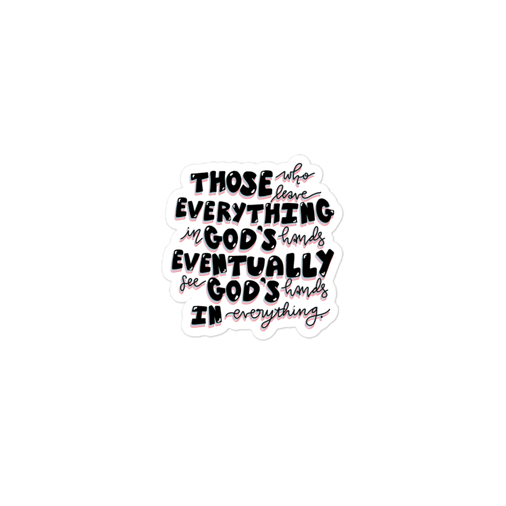 God's Hands Sticker