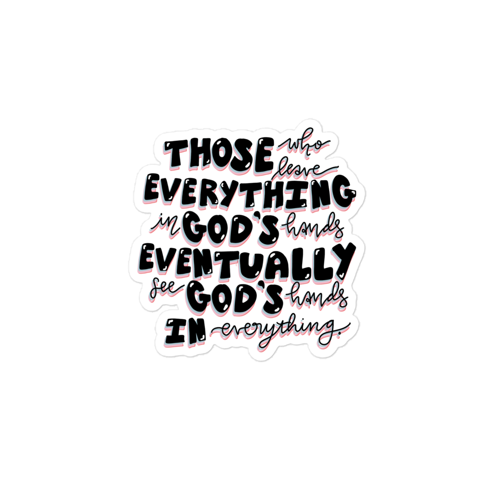 God's Hands Sticker