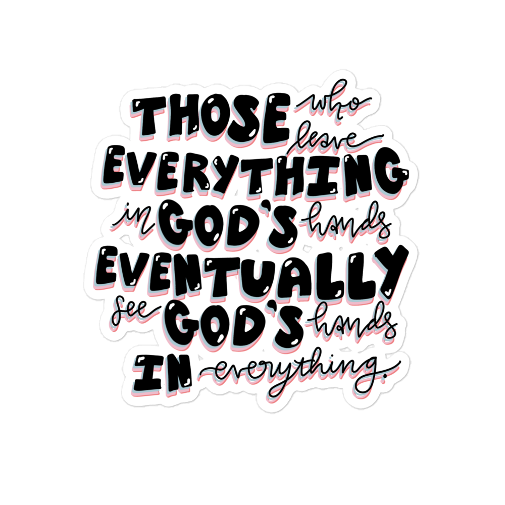 God's Hands Sticker