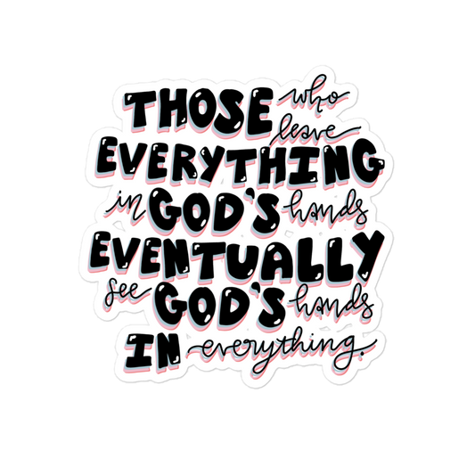 God's Hands Sticker